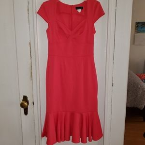 Beautiful coral mermaid dress